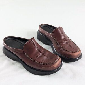 Dansko Brown Leather Mules